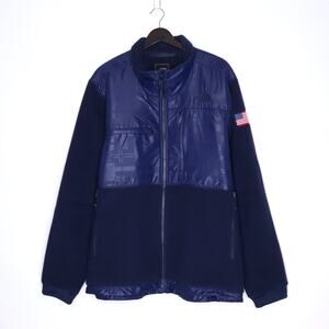 THE NORTH FACE Denali Fleece Jacket Navy Polartec Softshell Long Sleeve Men's XL